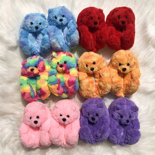 Teddy Bear House Shoes Teddy Bear Slippers Wholesale Teedy Bear slippers for Women and Kids